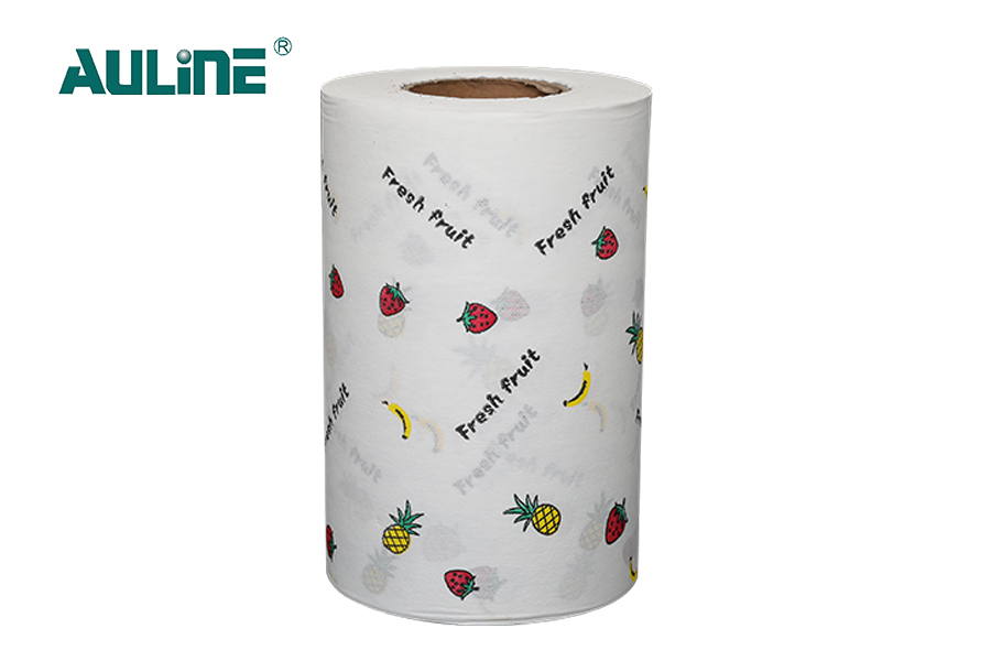 Pod drukowaną serią pulpy drzewnej z włókniny typu spunlace